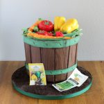 vegetable basket cake